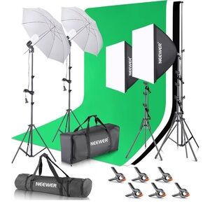 Neewer Photography Lighting Kit w/ backdrop